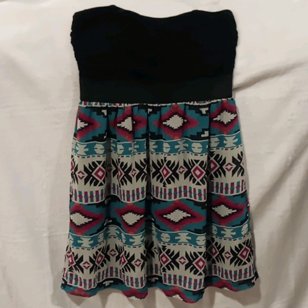 Babydoll style Strapless dress